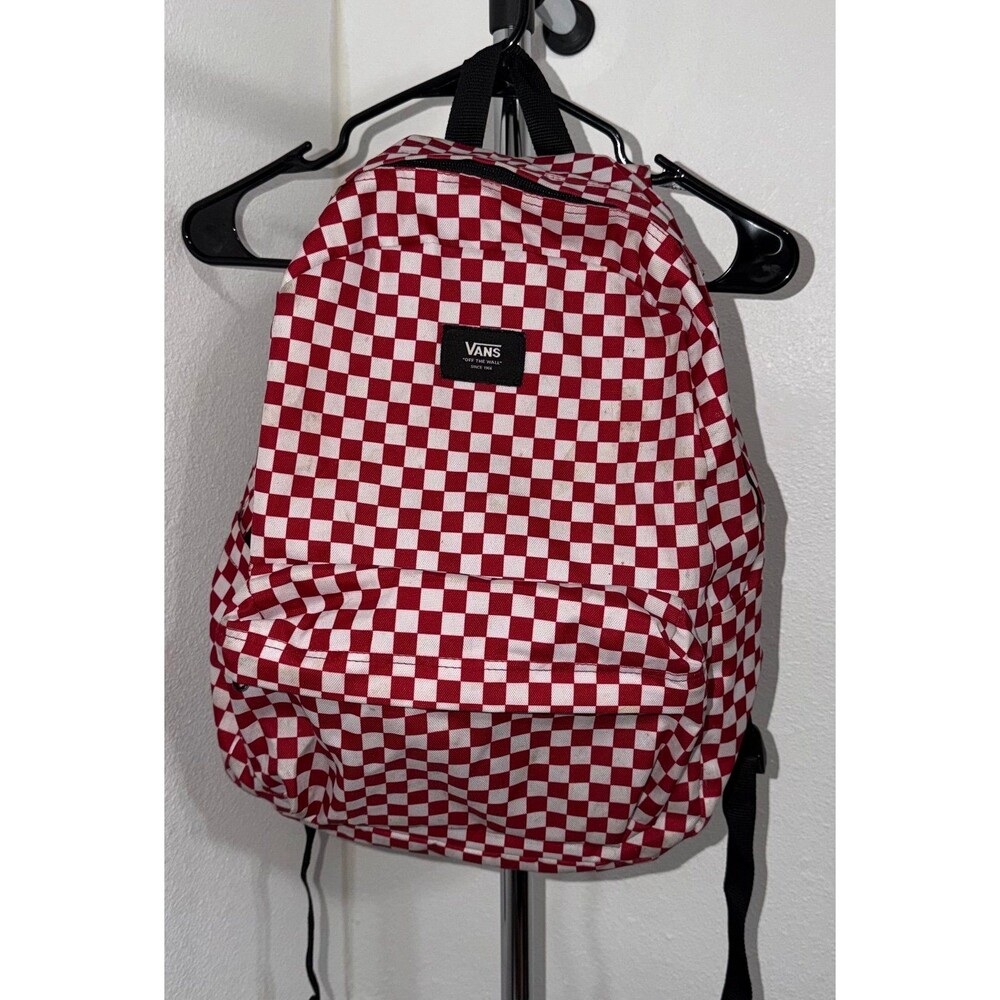 Vans Off the Wall Red Checker Backpack